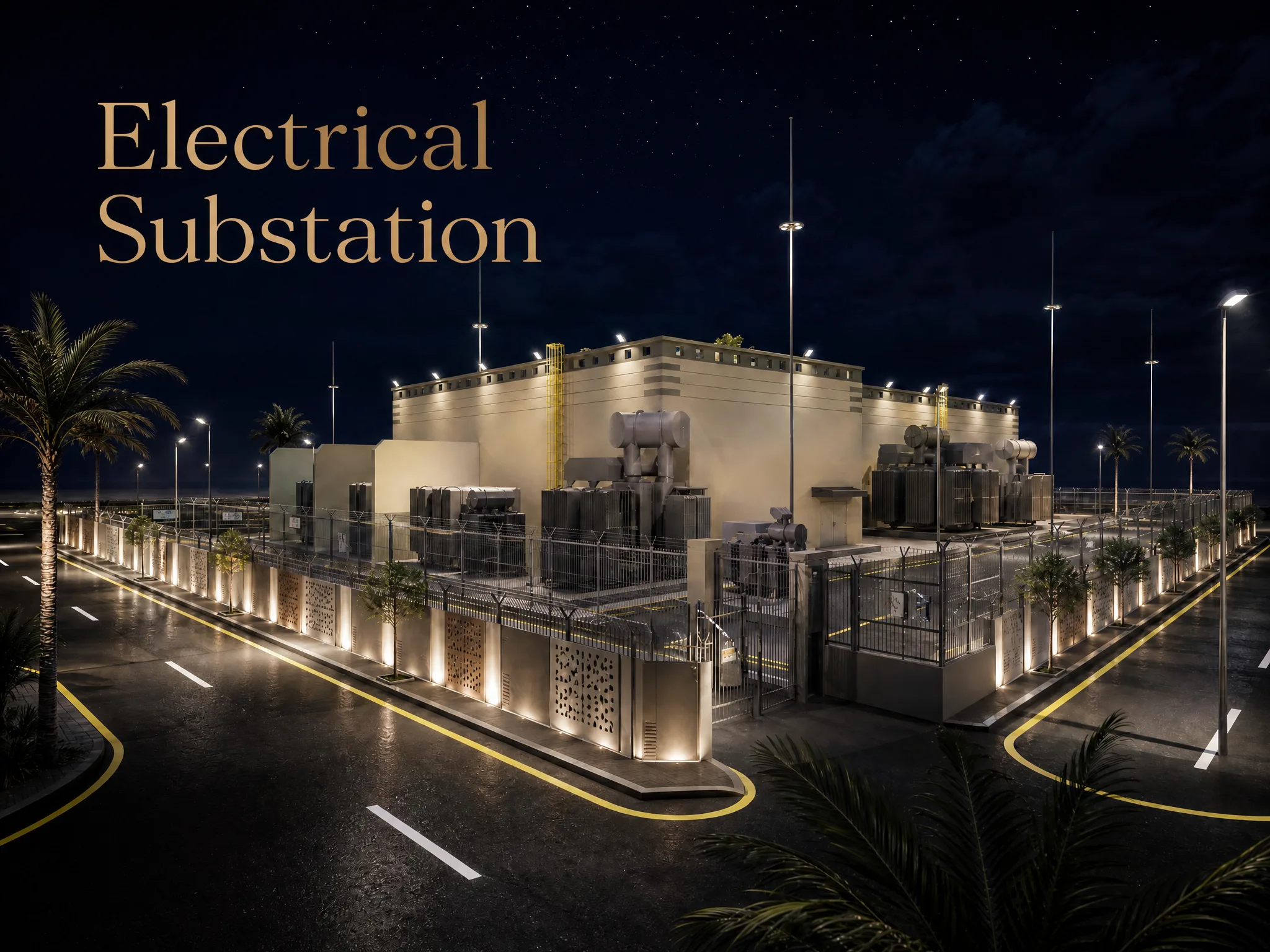 Project Fara Holy Rock Consultant Engineers - HREO | Al Fara As built Substation
