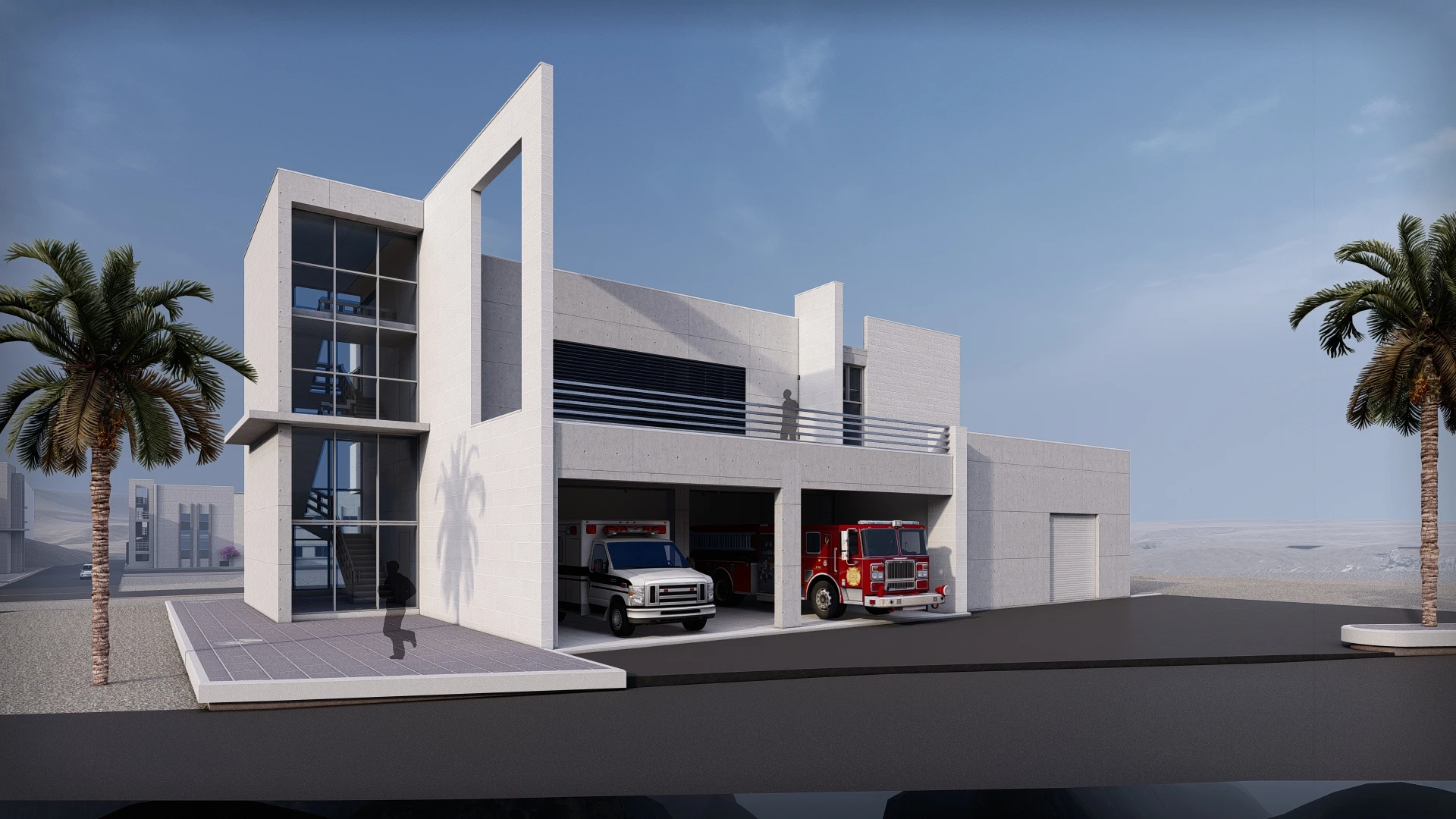 Firefighting Building in the Arab Potash City