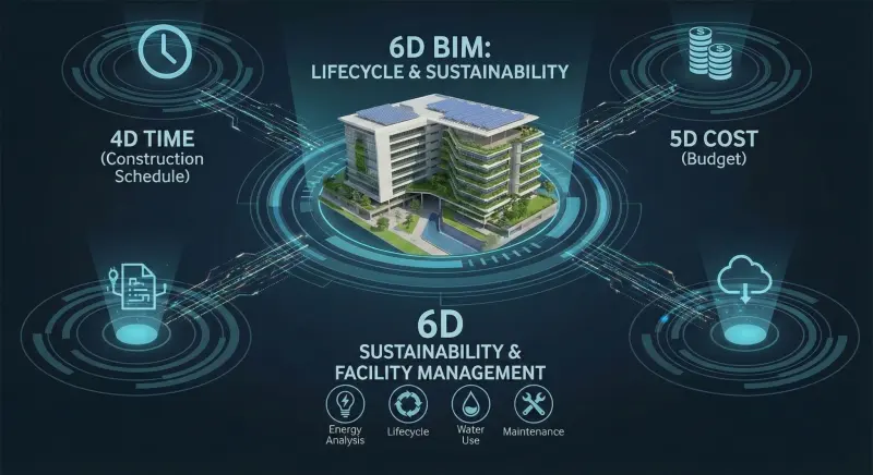 (BIM 6D): Sustainable engineering and design of future-friendly buildings